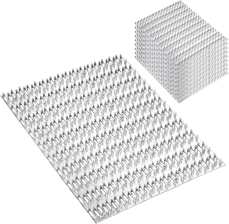MOZCORN 10Pcs Pronged Truss Plates 8x10, Rafter Truss Brackets for Wood Connection, Galvanized Flat Mending Plates with Nail-Teeth - Image 1